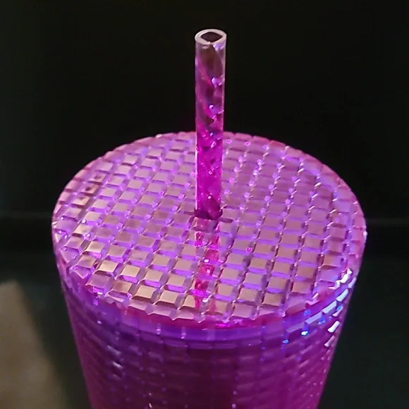 Starbucks Summer Iridescent Deep Magenta Grid Venti Tumbler 2024 Edition - Picture 10 of 10